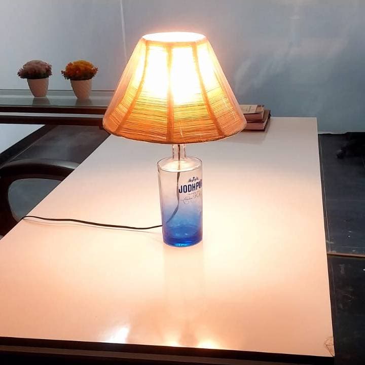 Handmade Reuse & Upcycle Table Lamp - Light with Purpose